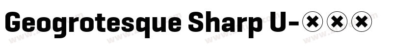 Geogrotesque Sharp U字体转换